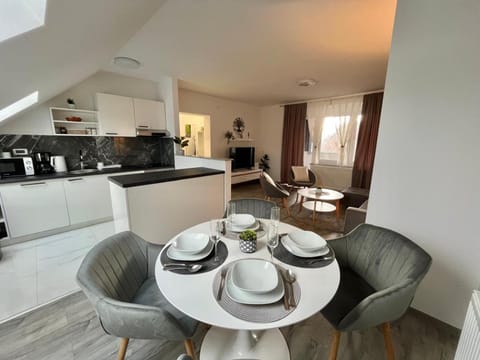 Living room, kitchen