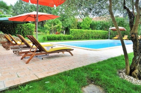 Property building, Living room, Swimming pool