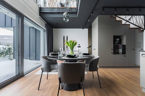 Kitchen or kitchenette, Living room, Dining area