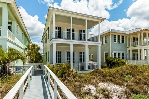 Spacious Gulf-front getaway with beach access balcony views a pool & more House in Carillon Beach