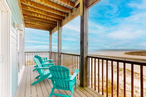 Three story beachfront home with private pool porch and boardwalk to gulf coast House in West Beach