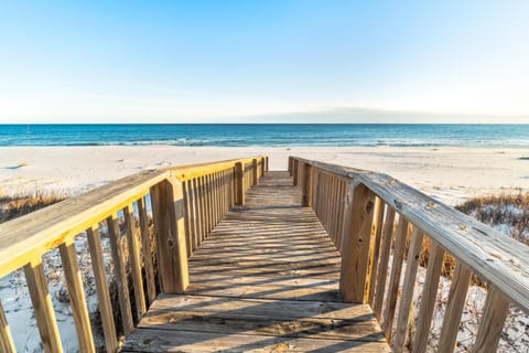 Beachfront retreat with private pool wraparound deck & screened-in porch House in West Beach