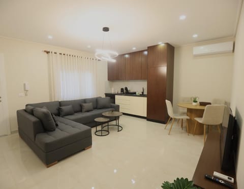 Living room, kitchen