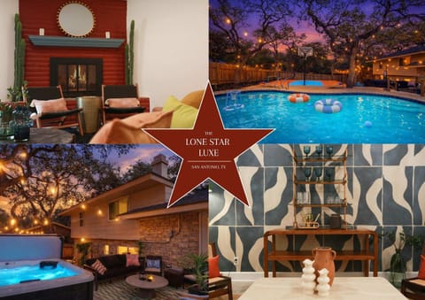 The Lone Star Luxe - Pool - Hot Tub - Sport Court House in San Antonio