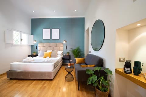 Bed, Living room, Photo of the whole room, Bedroom