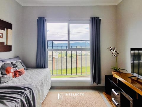 Bed, Natural landscape, Living room