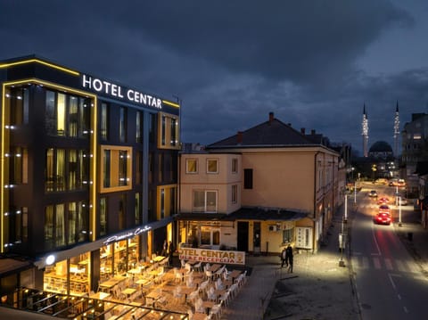Night, City view, Street view