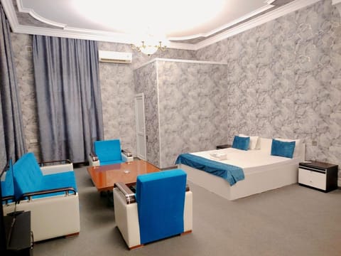Bed, TV and multimedia, Living room, Photo of the whole room, Seating area, Bedroom, air conditioner
