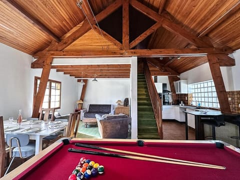 Billiard, Kitchen or kitchenette, Living room, Dining area