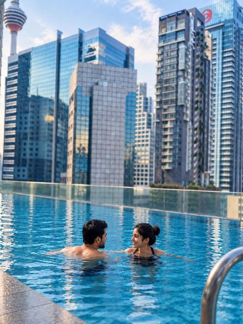 Property building, Day, People, Guests, City view, Pool view, Swimming pool
