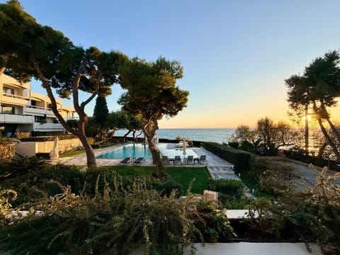 Property building, Day, Natural landscape, Garden view, Pool view, Sea view, Swimming pool