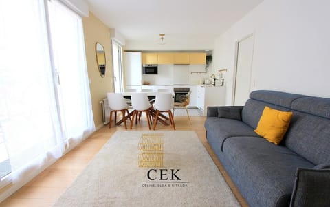Living room, kitchen
