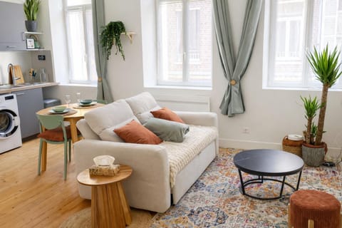 Kitchen or kitchenette, Living room, washing machine