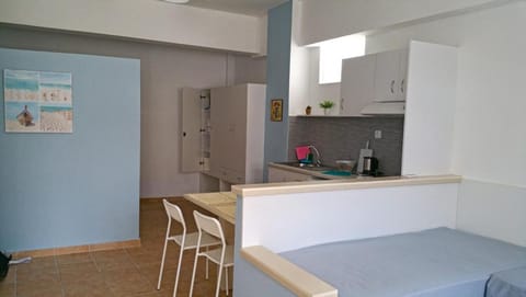 Living room, kitchen