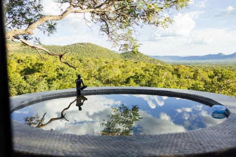 Natural landscape, Mountain view, Pool view, Swimming pool