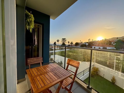 Day, Natural landscape, View (from property/room), Balcony/Terrace, Mountain view, Sea view, Sunset