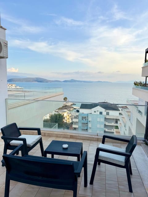 View (from property/room), Balcony/Terrace, Sea view