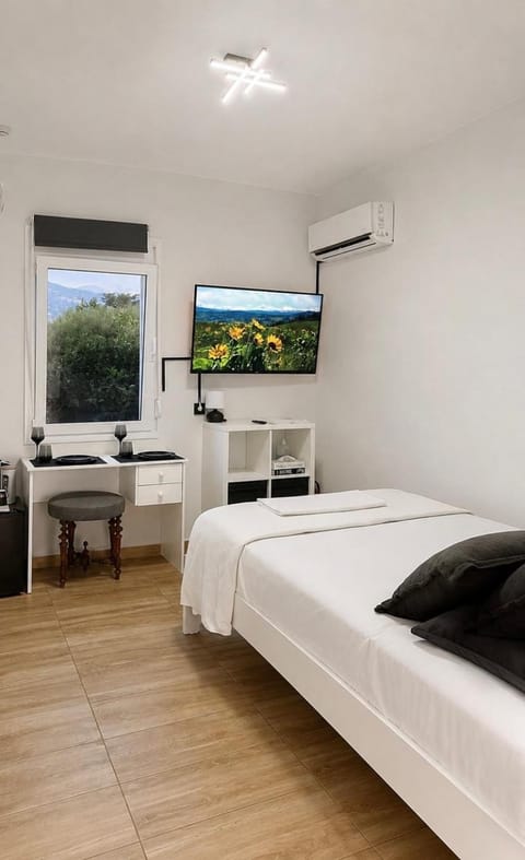 Bed, TV and multimedia, air conditioner