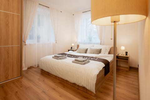 Bed, Photo of the whole room, Bedroom, towels, wardrobe