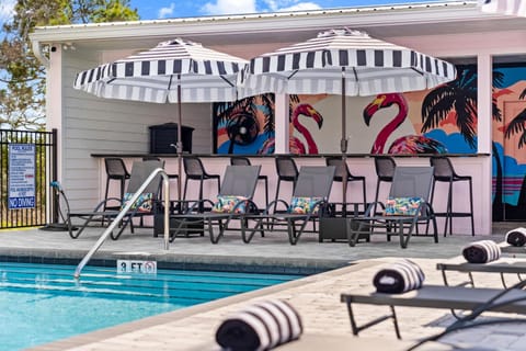 Patio, Day, Pool view, Swimming pool, sunbed