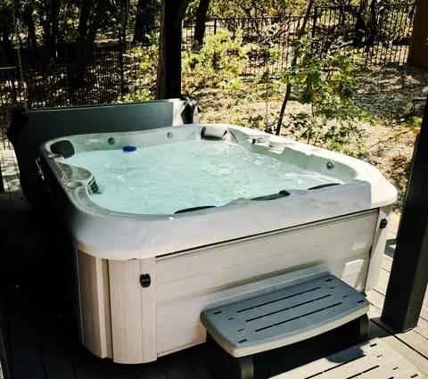 Haven at Cedar Haus Luxury 1BR Escape w Hot Tub EV Charger Gourmet Kitchen Fully Fenced Yard Dogs OK House in Idyllwild-Pine Cove