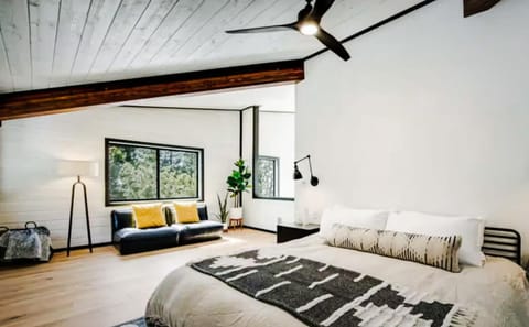 Haven at Cedar Haus Luxury 1BR Escape w Hot Tub EV Charger Gourmet Kitchen Fully Fenced Yard Dogs OK House in Idyllwild-Pine Cove