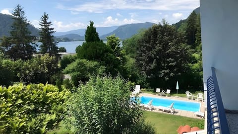 Property building, Living room, Swimming pool