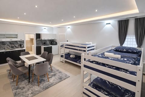 Kitchen or kitchenette, Photo of the whole room, Dining area, Bedroom