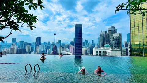 Property building, City view, Pool view, Swimming pool