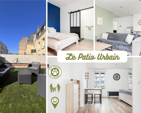 Patio, Bed, Living room, Bedroom