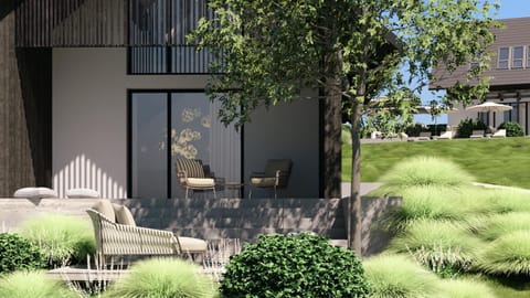 Property building, Patio, Day, Garden, Garden view