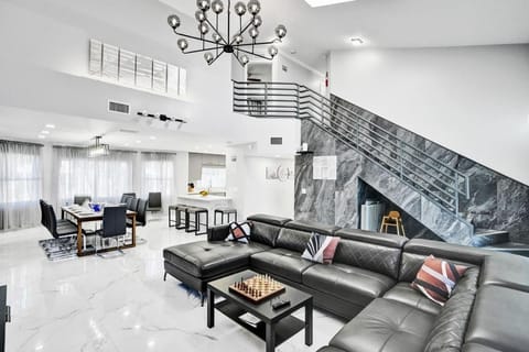 Living room, Seating area, Dining area