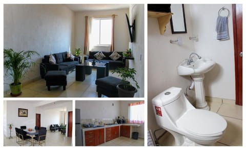 Bathroom, Living room