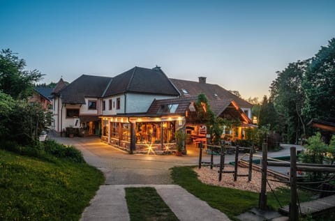 Property building, Facade/entrance, Garden, Sunset