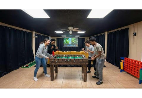 People, Game Room, TV and multimedia, Entertainment, group of guests, Family