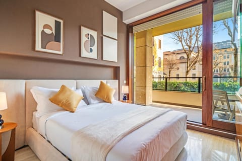 Bed, View (from property/room), Balcony/Terrace, Photo of the whole room, Bedroom
