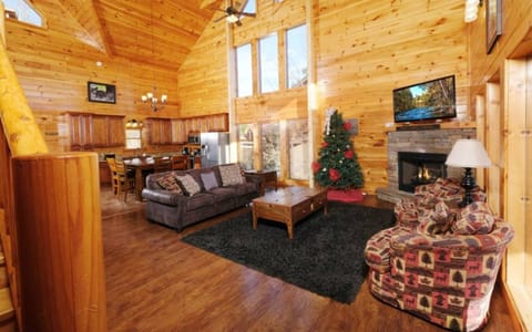 TV and multimedia, Living room, Seating area, fireplace