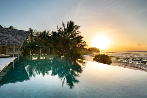 Swimming pool, Sunset