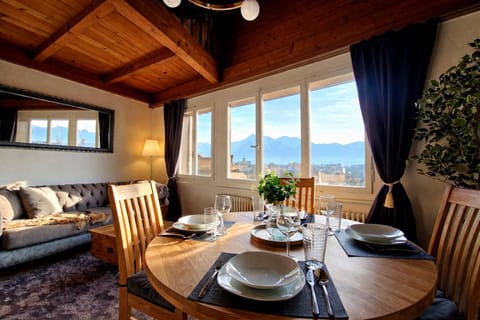 Natural landscape, Living room, Dining area, Mountain view