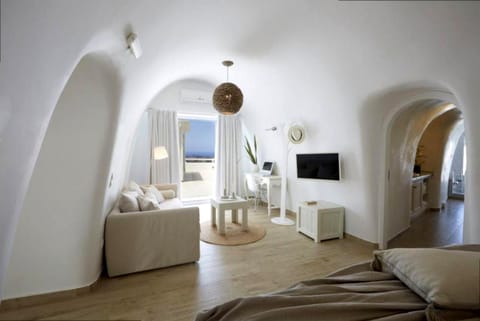 Maria house in Santorini pool and jacuzzi Villa in Mesaria