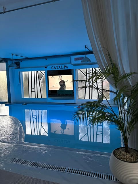 Communal lounge/ TV room, TV and multimedia, Evening entertainment, Pool view, Swimming pool