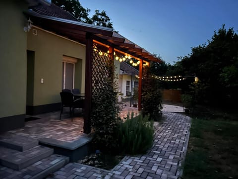 Property building, Night, Garden, Balcony/Terrace, Garden view