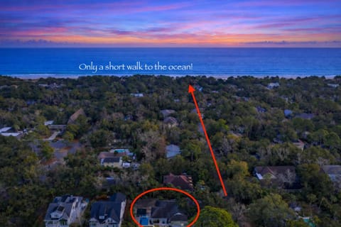5BR Family Steps to Beach w Private Pool Spa & Game Room House in South Forest Beach