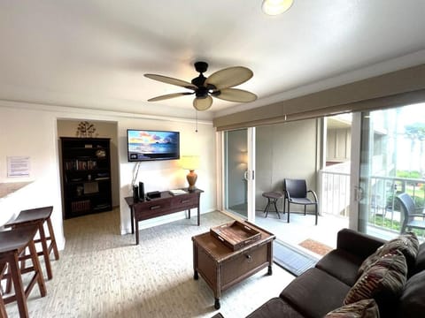 Sea and Sky Beachfront Condo, AC, Ocean Views, Sunrises, Steps to Beach! Apartment in Kapaa