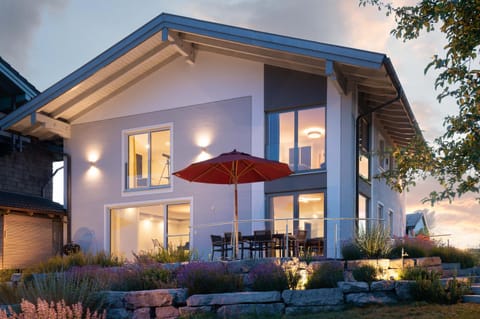 Property building, Patio, Garden, Lake view