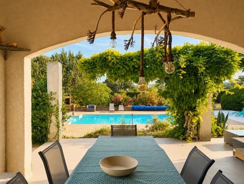 Patio, Pool view