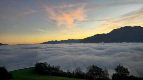 Natural landscape, View (from property/room), Mountain view, Sunset