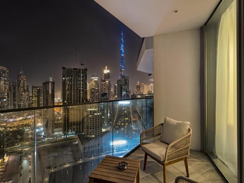 Night, View (from property/room), Balcony/Terrace, City view