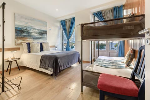 Property building, Living room, Bedroom