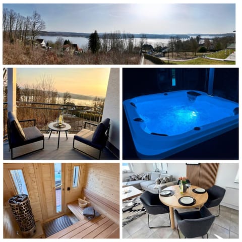 Natural landscape, Hot Tub, Sauna, Dining area, Lake view